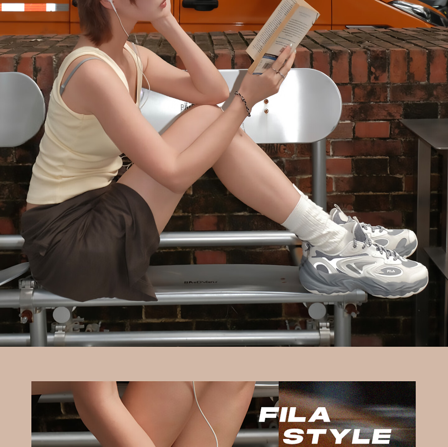 FILA Fila Sonta Shoes [Sun Qiantong Edition] Women's Dad Sneakers 2026 Autumn Casual Sports Shoes 30
