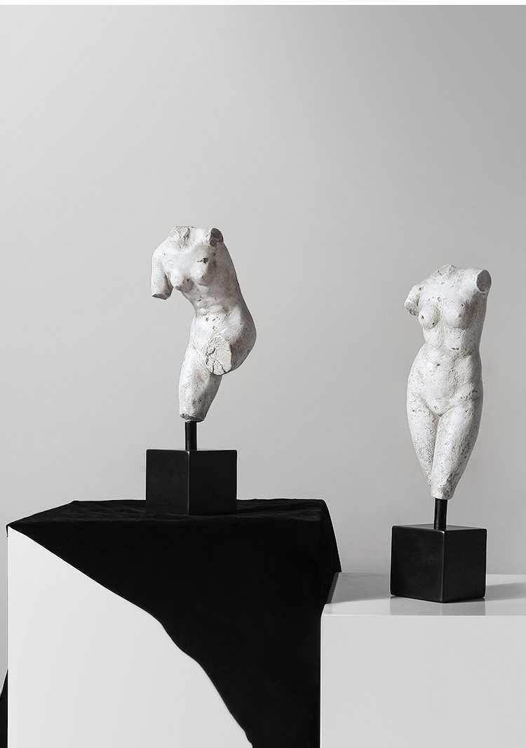 天南兄弟(tnbrothers) 人体雕塑石膏摆件北欧家居客厅人物模型艺术品