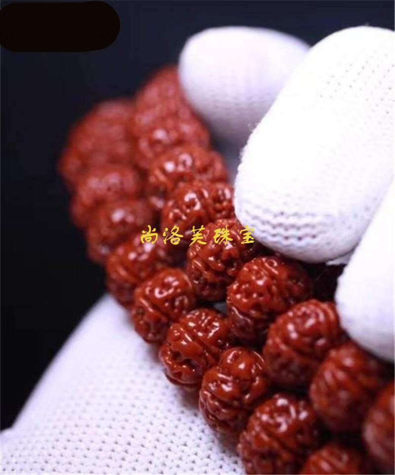 毕业级小金刚菩提籽颗手串以盘包浆红透玉化矮桩树王梅花双龙 珍藏