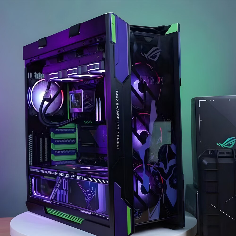 吹雪机箱太阳神 华硕太阳神机箱定制eva灯板 吹雪 ro姬 海贼王 argb