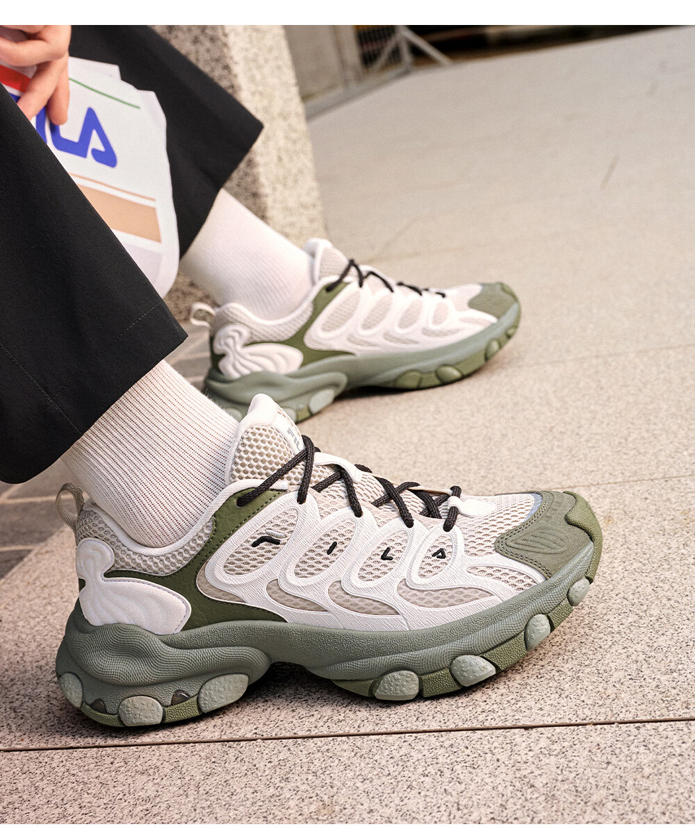 FILA Official Men's Shoes TRUFFLE 2 Dad Shoes, 2026 Autumn New Style Mushroom Shoes 2nd Generation Casual Shoes 9