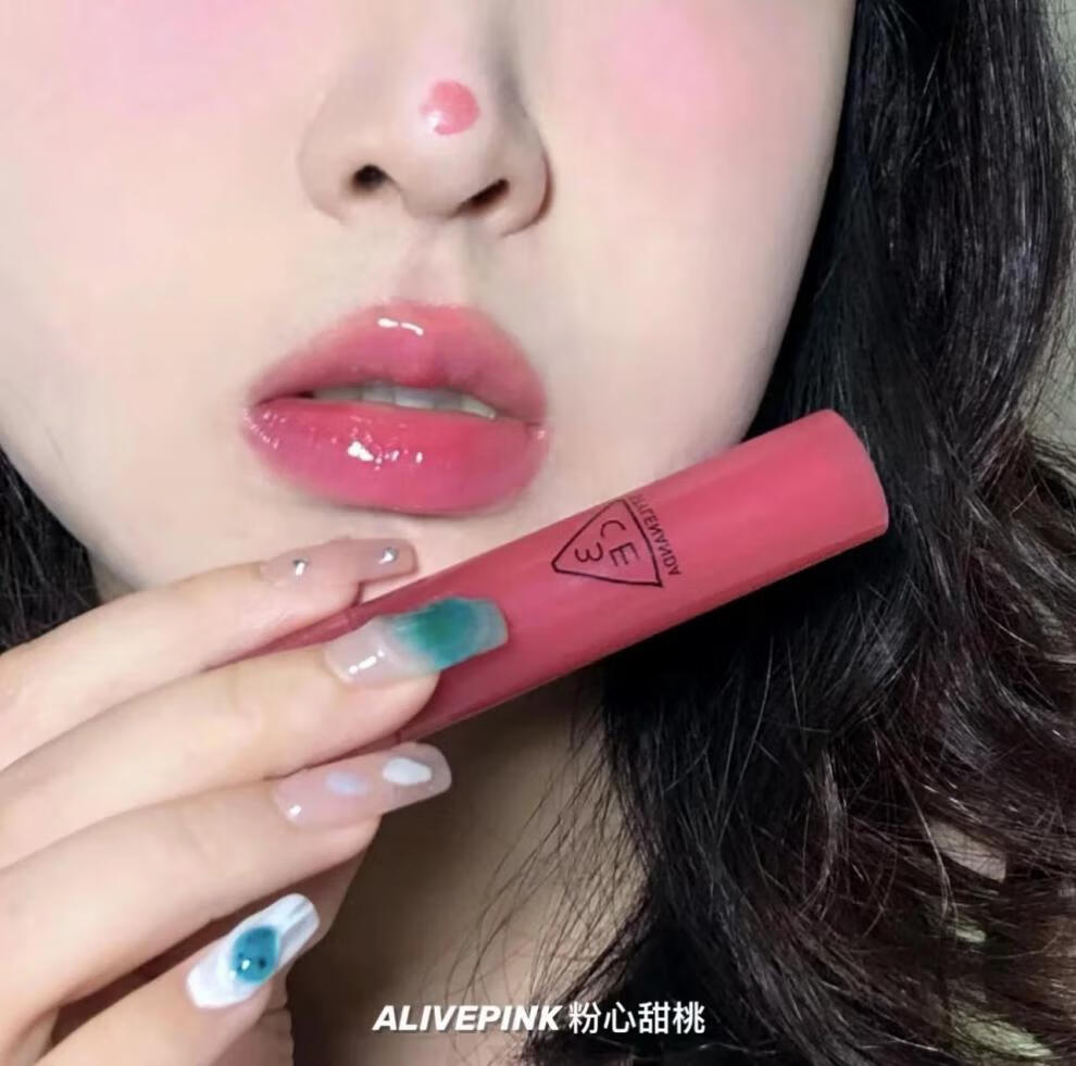 3ce水光唇釉唇露果汁糖浆玻璃滋润持玖无花果 #daffodil 玛莎拉红