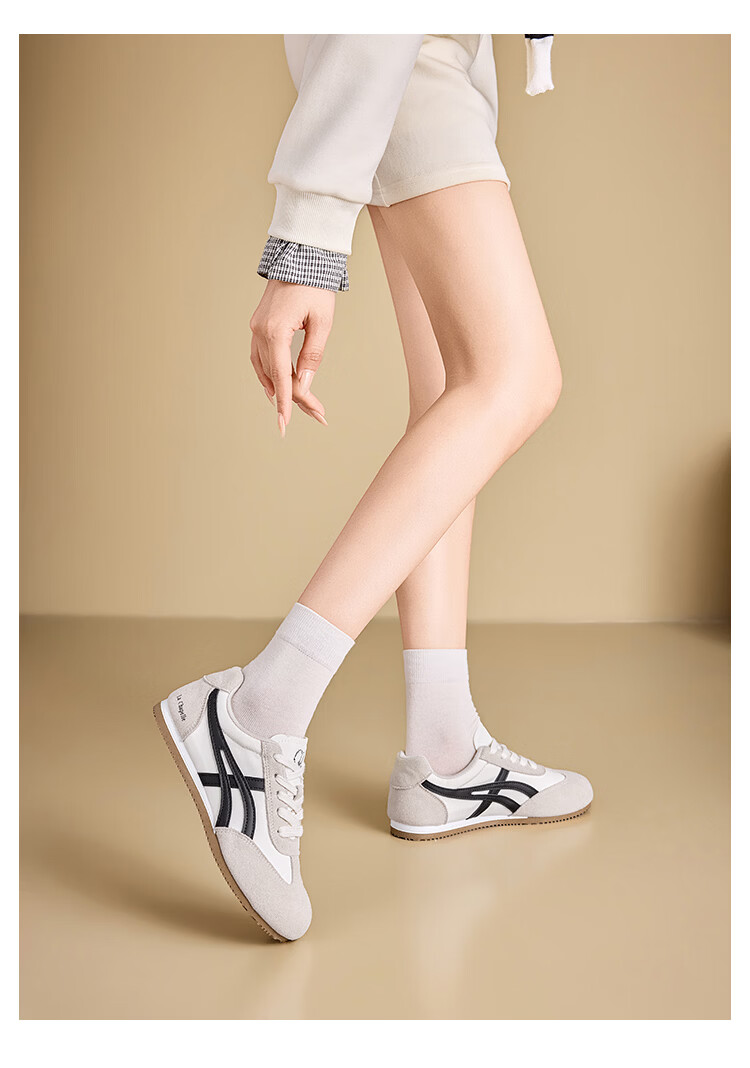 La Chapelle Women's Derby Shoes 2026 Summer Retro Fashion Comfortable Casual Sneakers 625B Beige Gray Black Size 40 14