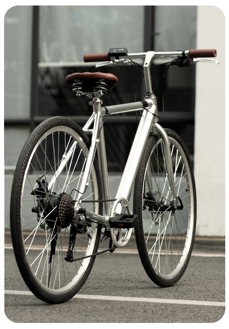 德国gdanny电动自行车死飞公路单车变速助力锂电池超轻复古代步车