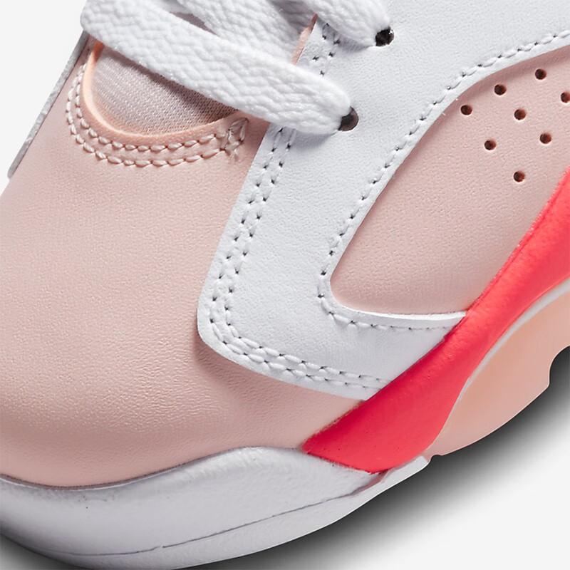耐克nike女鞋air jordan 6 retro low aj乔6白樱花粉 女子低帮休闲