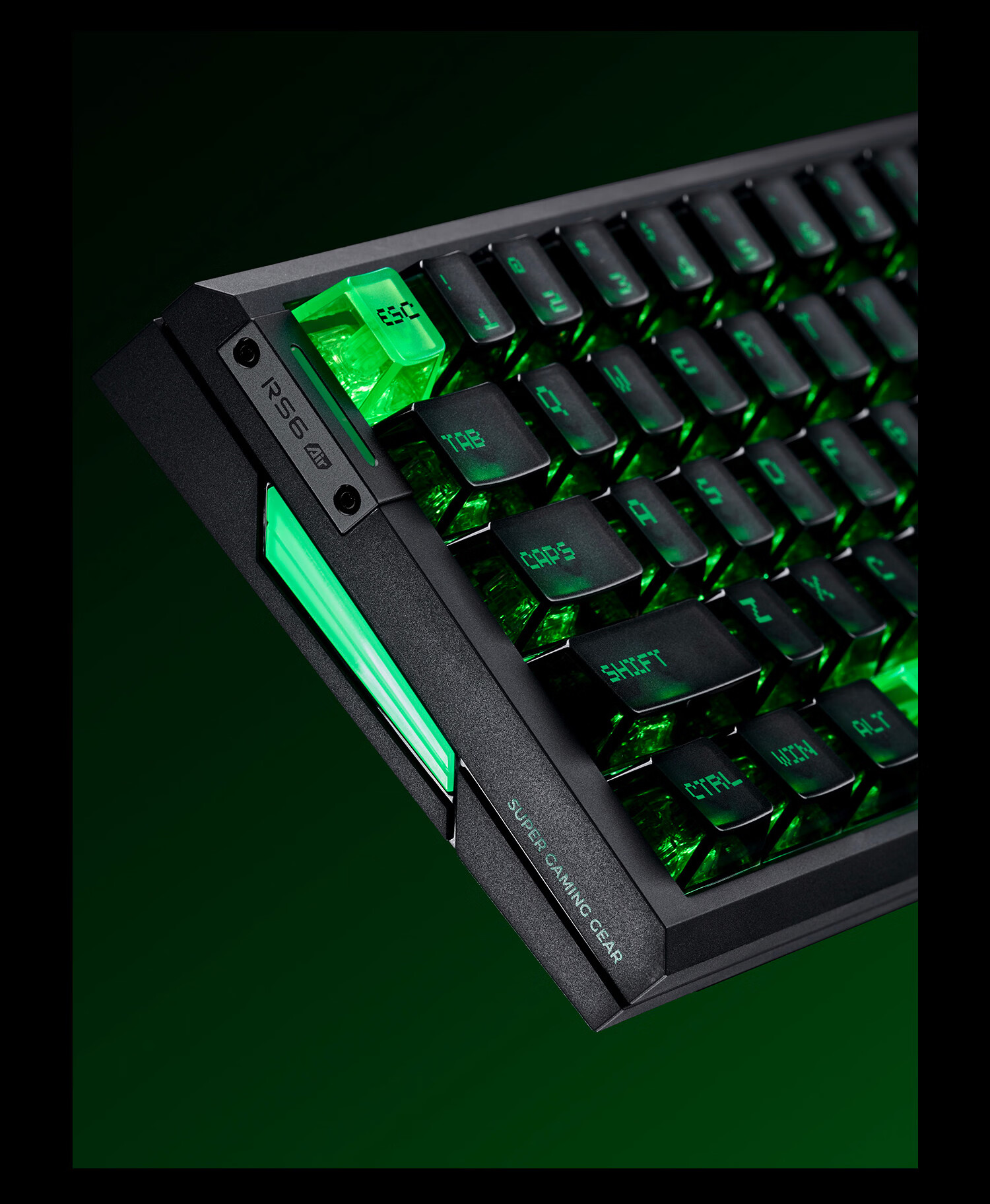 ATKRS63Air Magnetic Shaft Keyboard RT Customizable Gaming Mechanical Keyboard Wired Valorant 68-Key RS63Air Black Ice Blade Switch 21