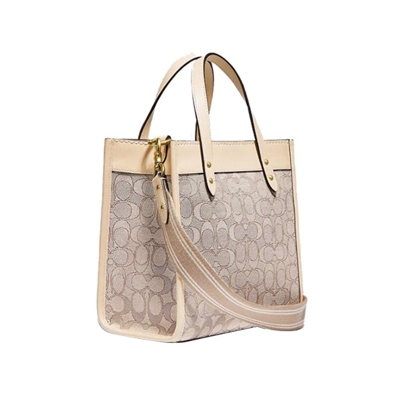 【coach蔻驰】field tote 22系列 托特包 深蓝色c3865-b4rh3【图片