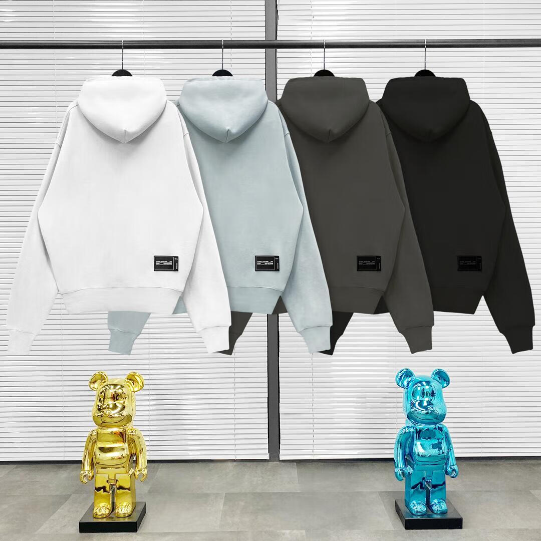 尊品熊we11done22s易烊千玺同款铁环长帽绳卫衣连帽衫的 we11done原版