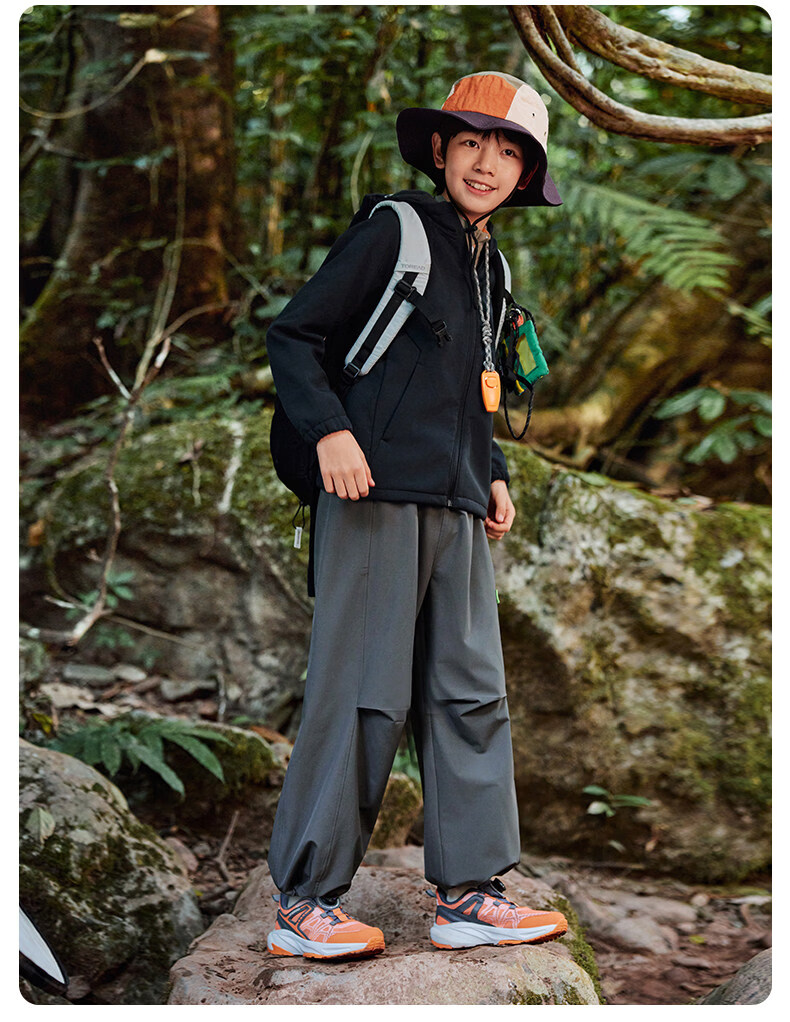 TOREAD [Xingye] Children's Pants Boys Girls Big Kids Autumn Winter Casual Trendy Sports Cargo Pants Cang Green 120 25