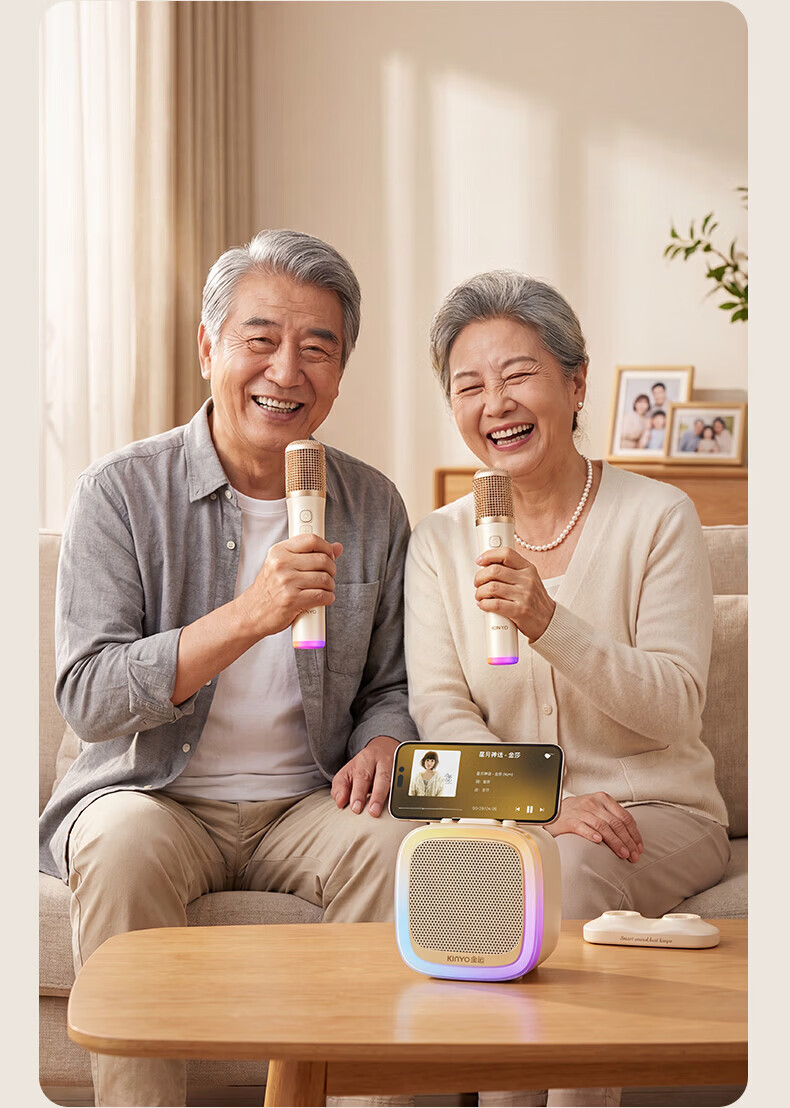 KINYO K88Ultra 2nd Gen All-in-One Karaoke Speaker System 2026 Home KTV Set Microphone Singing Device Bluetooth Speaker Karaoke TV Gift 14