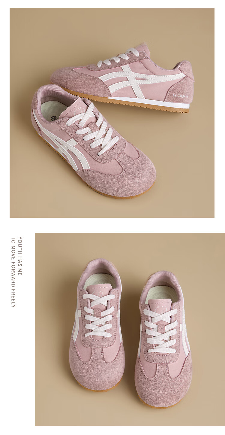 La Chapelle Women's Derby Shoes 2026 Summer Retro Fashion Comfortable Casual Sneakers 625B Beige Gray Black Size 40 21