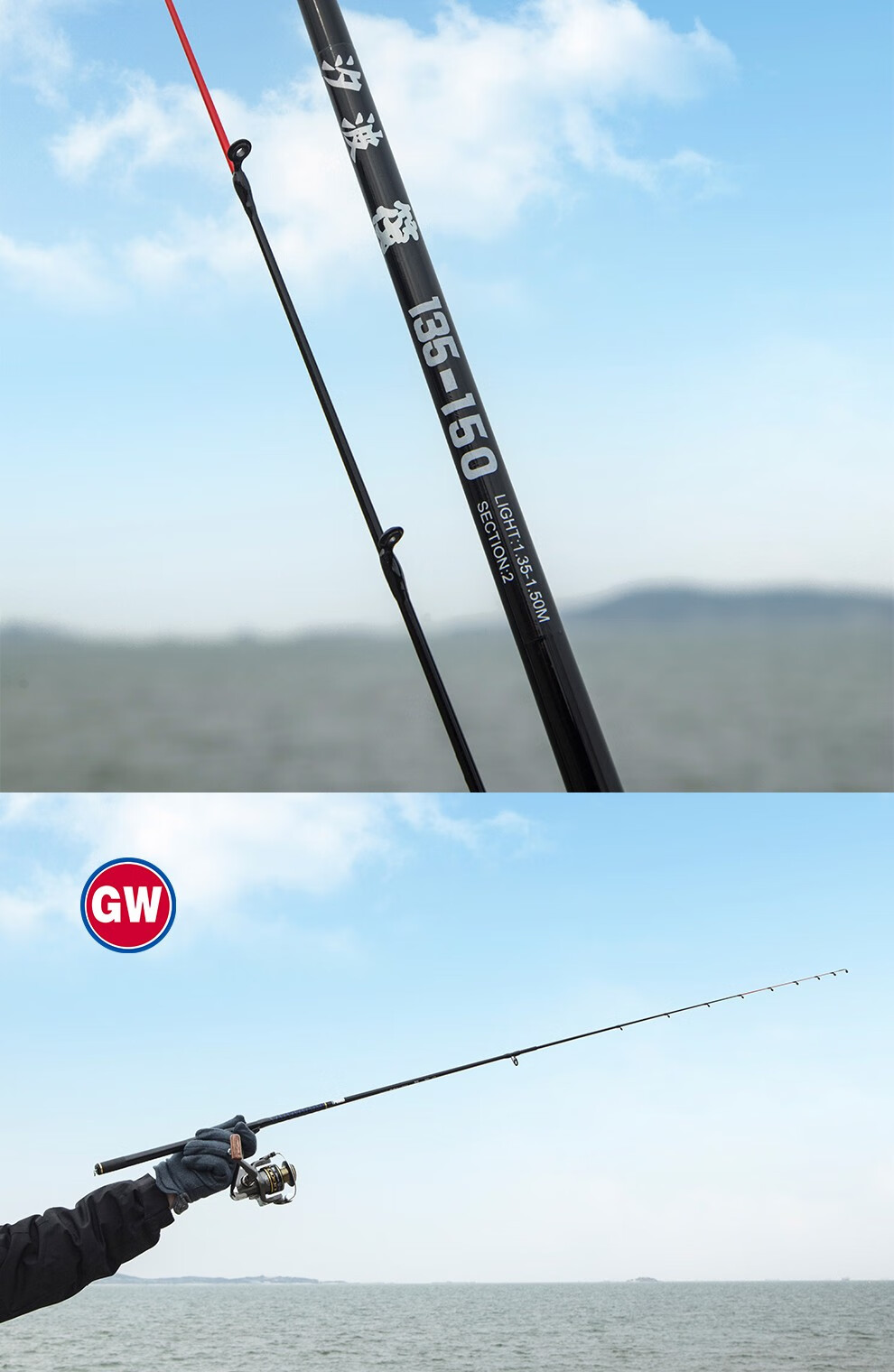 gw光威鱼竿汐波筏钓竿矶钓筏竿套装钓鱼竿套装软尾筏竿