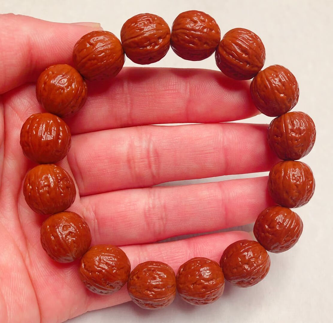 门头沟京八棱小核桃手串野生粗筋蚂蚁纹秋子核桃精品男手串手链 扬福