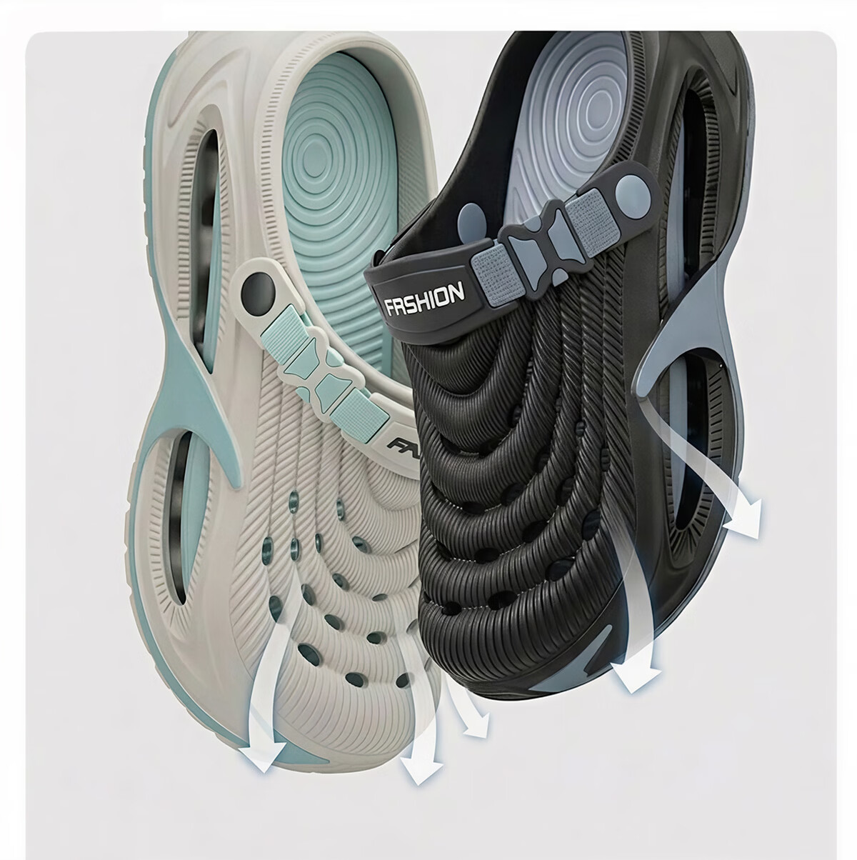 Runrou Surgical Room Men's Slippers Summer 2026 New Anti-Slip Outdoor Odor-Resistant Medical Clogs 14