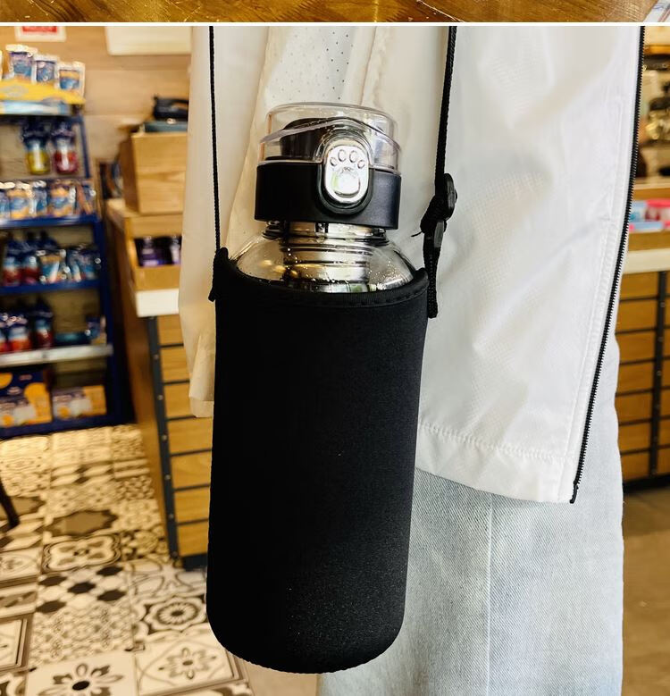 特百惠(tupperware)同款玻璃杯大容量水杯夏季2000ml耐高温车载茶水