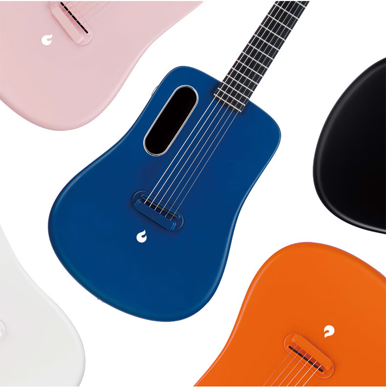 拿火吉他lava me 3碳纤维 民谣初学者入门学生36忖男女 蓝色 free