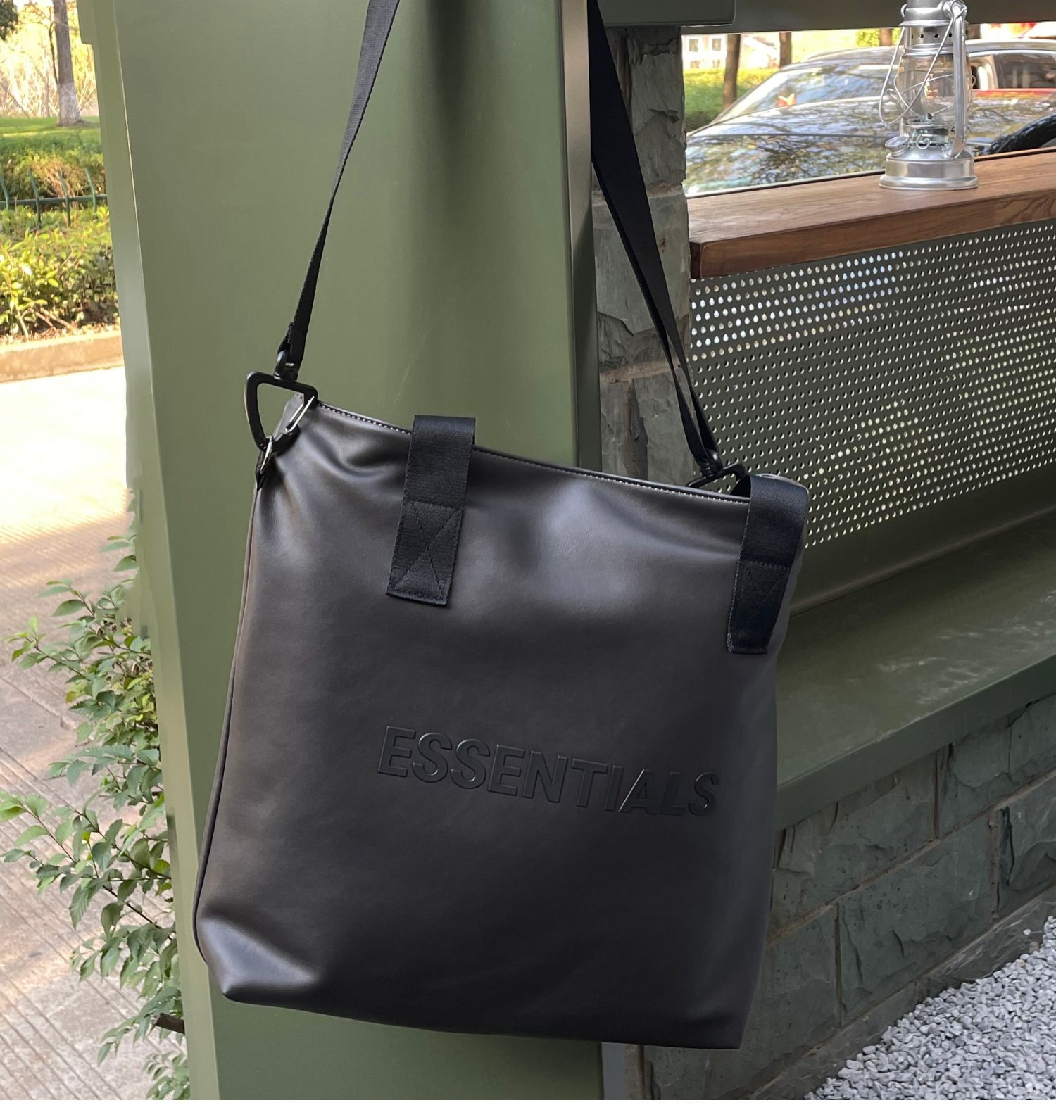 2022新款foggx 托特包复线挎包大容量essentials拎包男女运动皮质手提