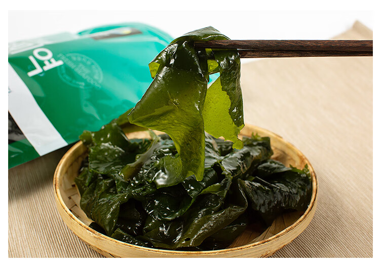 清净园 韩国进口清净园裙带菜干货韩式薄干海带边100g韩国海带汤延边