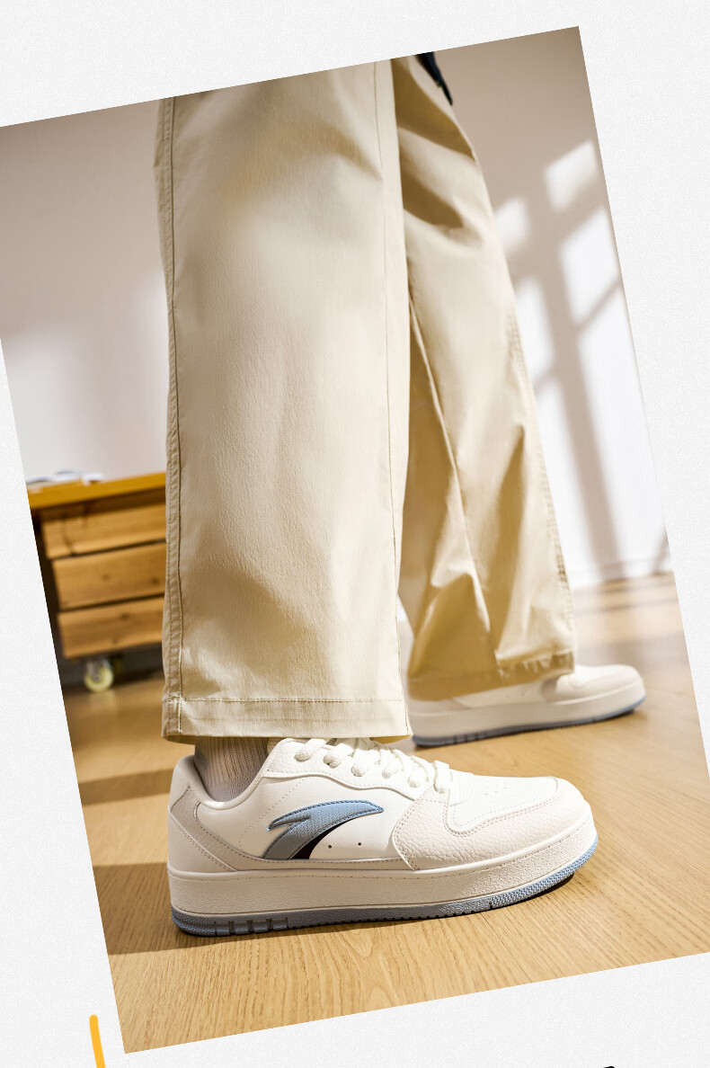 ANTA Year 1 2v2 | Men's Sneakers, New Autumn And Winter Style, Thick-Soled White Shoes, Couples' Youth Trendy Height-Increasing Casual Wear-Resistant 8