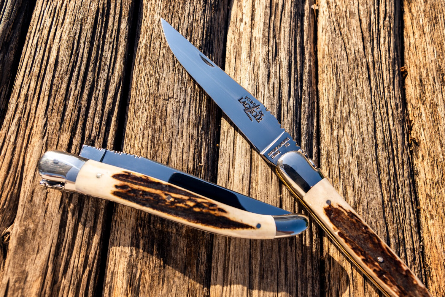 法国手工拉吉奥乐开瓶器红酒葡萄酒刀forgedelaguiole餐刀叉折刀