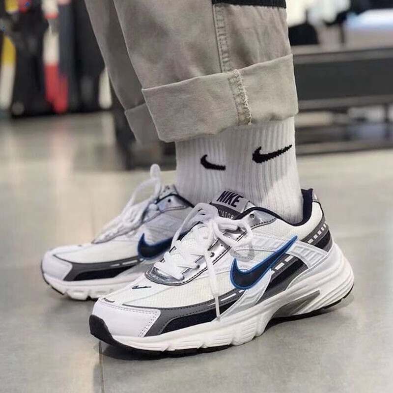 nike initiator耐克男鞋老爹鞋复古休闲白蓝运动鞋394055-101 394055