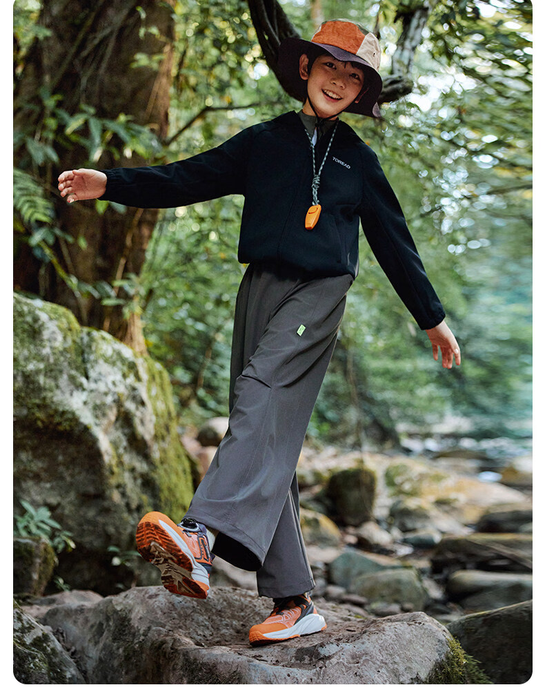 TOREAD [Xingye] Children's Pants Boys Girls Big Kids Autumn Winter Casual Trendy Sports Cargo Pants Cang Green 120 28
