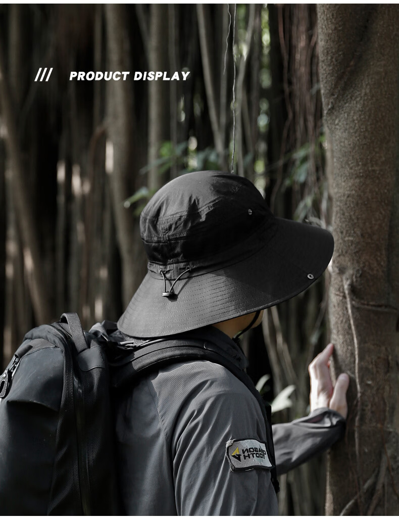 Tactical Bird Lightweight Breathable Large Brim Summer Outdoor Fisherman Hat Men’s Hiking Mountaineering Sun Protection Thin Sunshade Fishing Cap 8