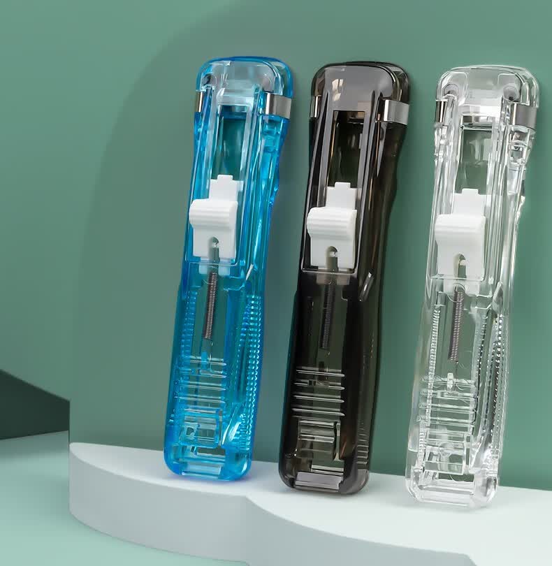 fgacct 推夹器文件小夹子文具固定试卷神器订书机装订金属钉票据书本