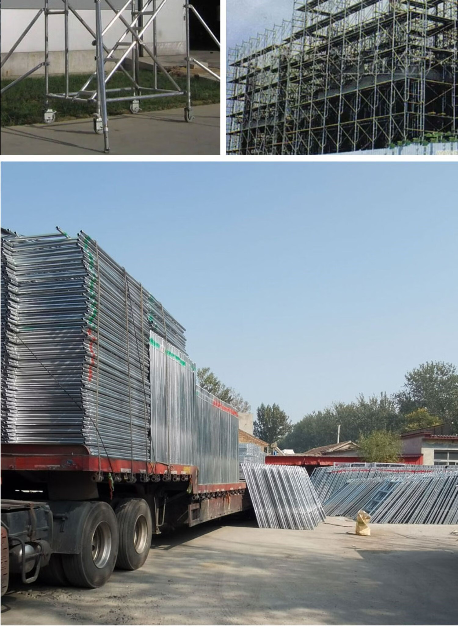 m阳光通用26镀锌移动脚手架建筑用工地龙门架活动架子折叠装修架厂家