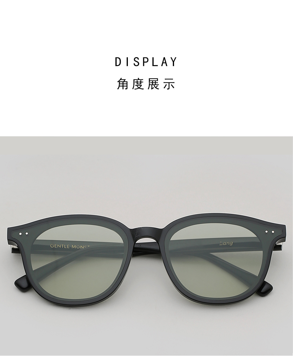 现货gentlemonsterv牌gm墨镜lang情侣款太阳镜黑色lang01