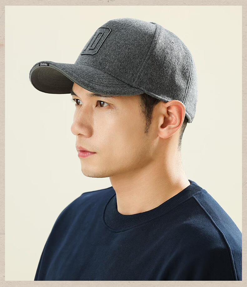 Dickies Lightweight Breathable Baseball Cap Men Sunshade Slim Face Soft Top Pure Cotton Sun Protection Outdoor Duckbill Hat Women Dark Gray 36