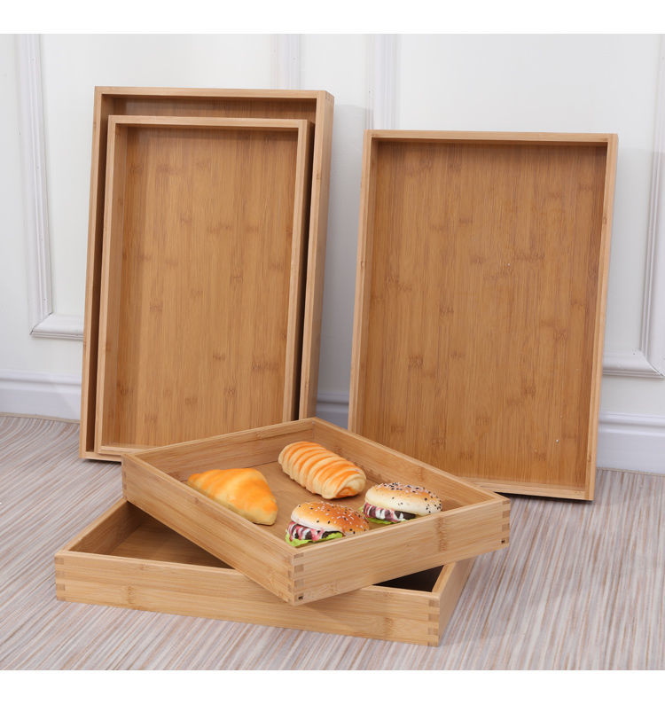 揉面板 面包盘展示托盘糕点木质面包店托盘长方形蛋糕点心木制烘焙木