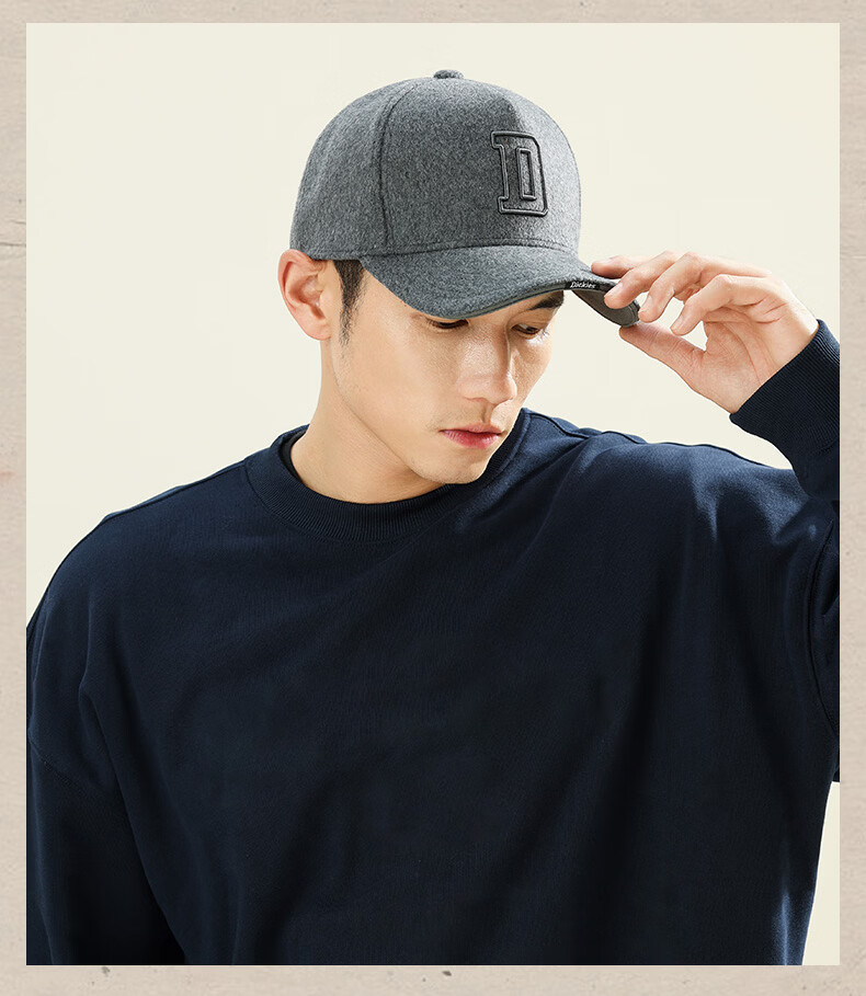 Dickies Lightweight Breathable Baseball Cap Men Sunshade Slim Face Soft Top Pure Cotton Sun Protection Outdoor Duckbill Hat Women Dark Gray 27