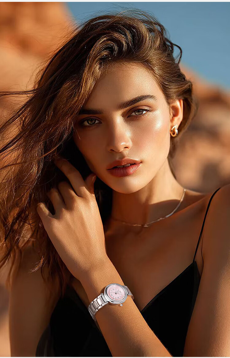 Caloric King Palm Pearl Elegant Fashion Simple Steel Band Women's Quartz Watch Birthday Gift for Girlfriend 8