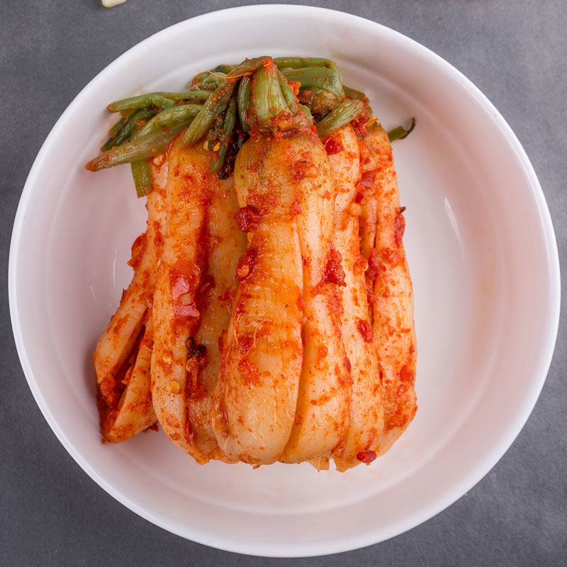 李秀山泡菜韩国泡菜小萝卜韩式青年萝卜朝鲜风味腌制咸菜下饭菜一斤