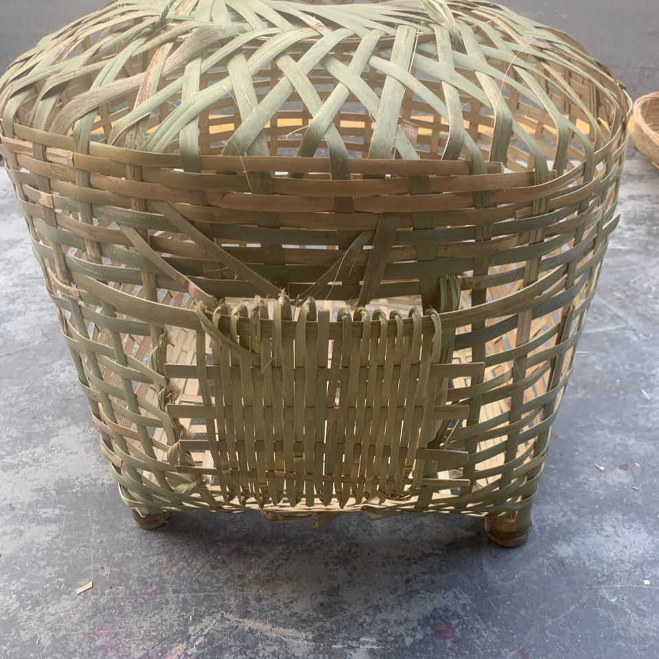 【京选】纯手工竹编头层竹青大号竹制鸡笼可装家禽鸭鹅笼家用装鸡的竹