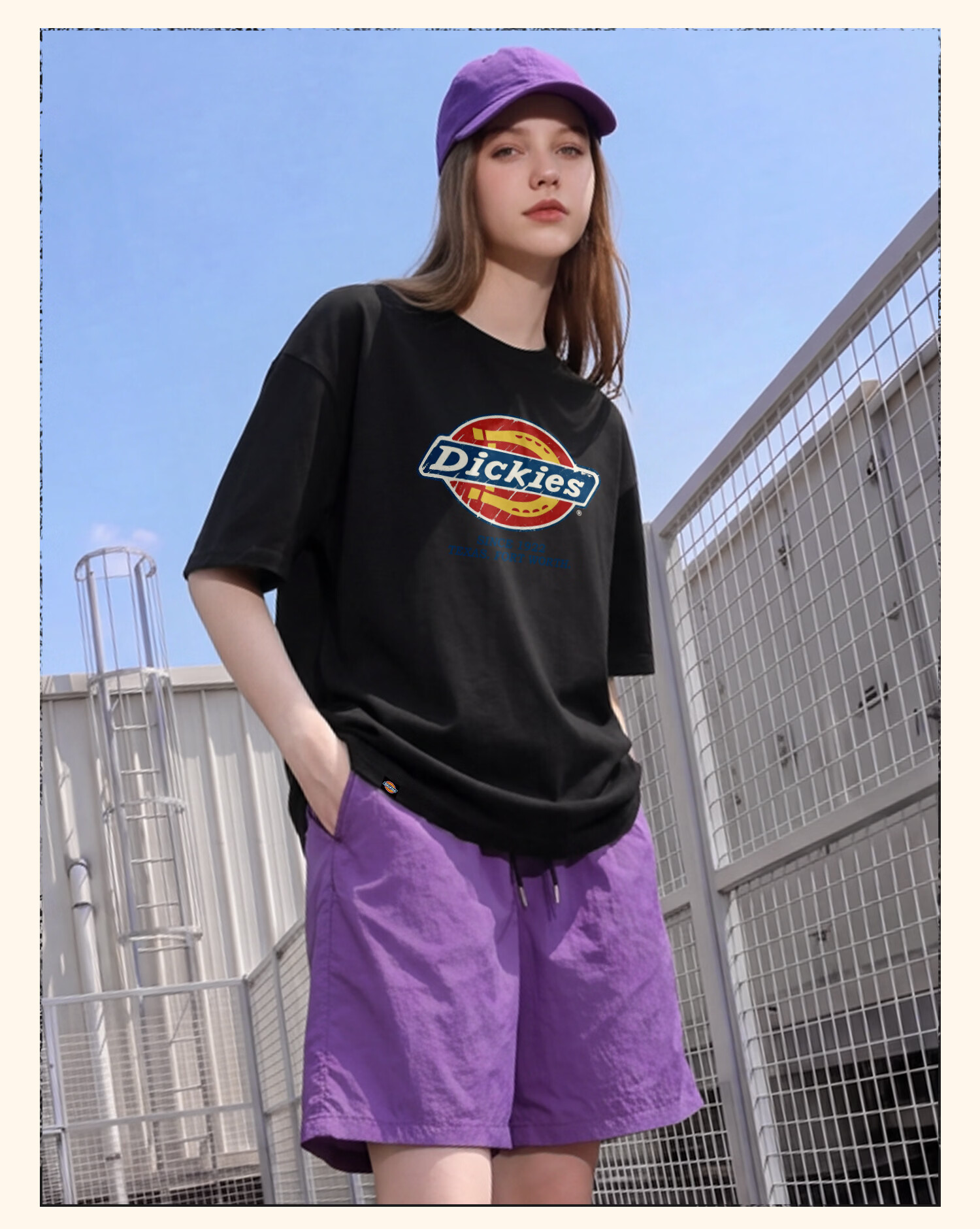 Dickies Dikushe Pure Cotton Short Sleeve T-Shirt Women 2026 New Classic Loose Slim Summer Top C 15
