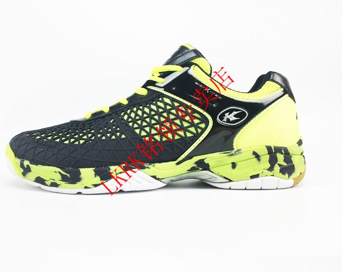 支持国货李宁寕男子凯胜羽毛球鞋 运动 训练鞋 黄色fytl003-2 39