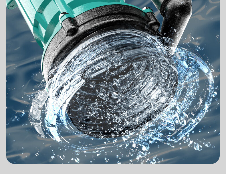 New Territory Cast Iron Pump Head Submersible Pump 220V Corrosion Resistant Durable High Flow High Lift Household Water Pump Irrigation Pump 27