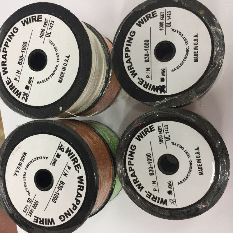 高温导线美国ok线ul1423镀银高温线32/30/28/26awg单股单芯导线飞线