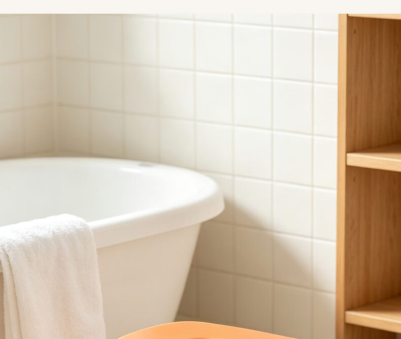 Youjialiangpin Plastic Small Stool, Durable And Non-Slip Household Low Stool, Bathroom Children's Bathing Stool, Small Orange Color 7
