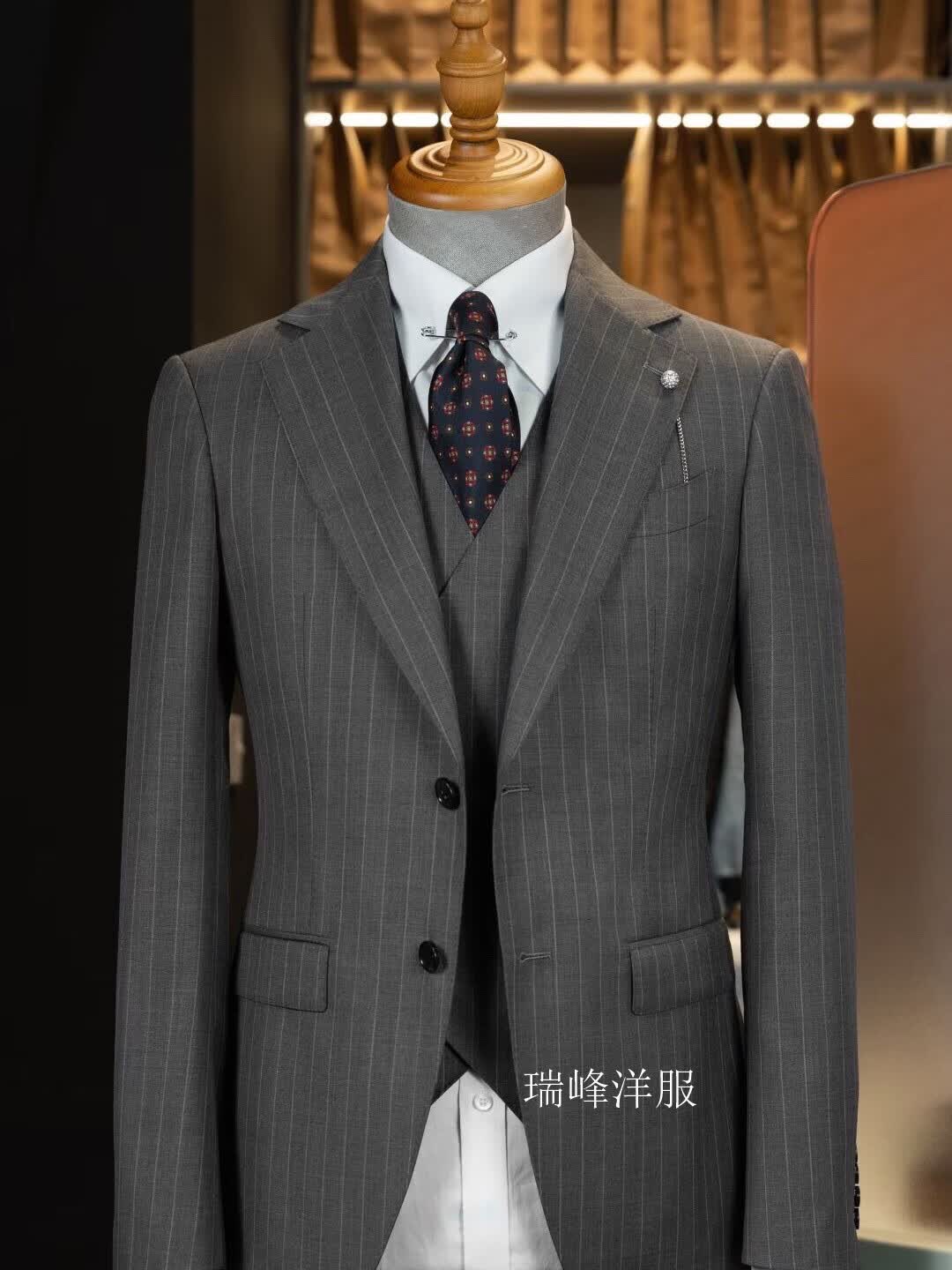 达斯琥(上门量体)量身定做羊毛西装定制男量身定做高端结婚西服套装
