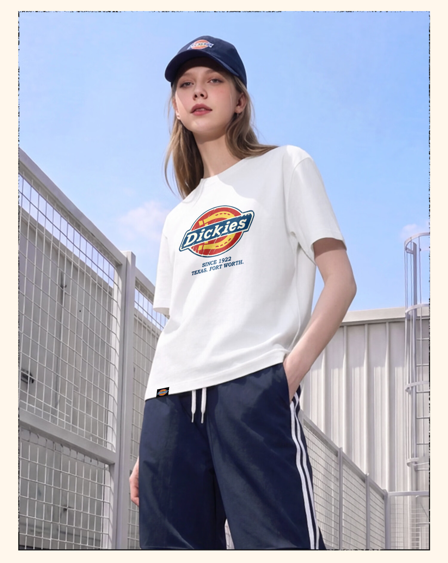 Dickies Dikushe Pure Cotton Short Sleeve T-Shirt Women 2026 New Classic Loose Slim Summer Top C 13