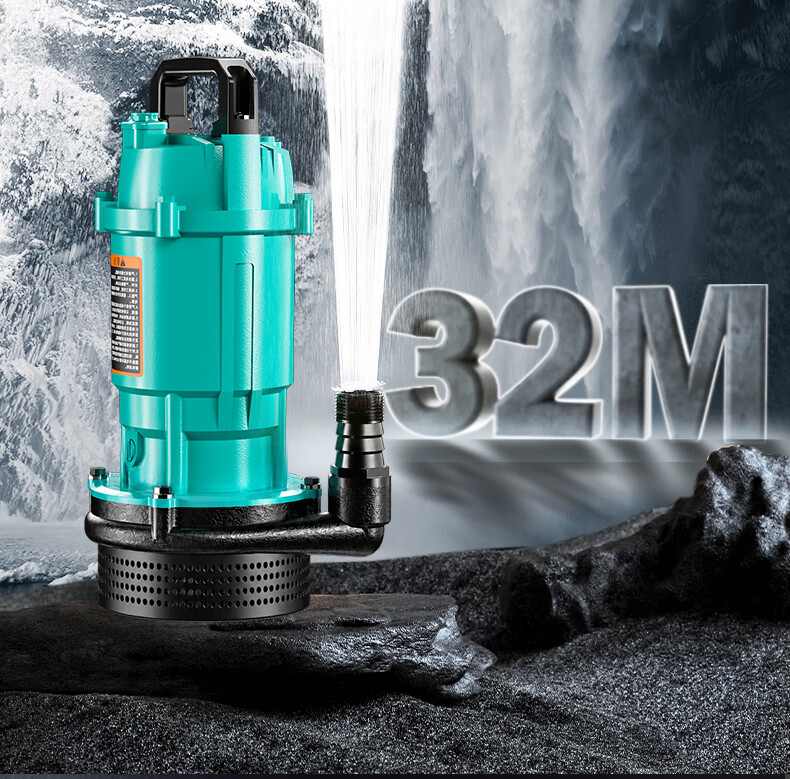 New Territory Cast Iron Pump Head Submersible Pump 220V Corrosion Resistant Durable High Flow High Lift Household Water Pump Irrigation Pump 10
