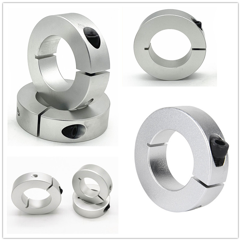 光轴固定环铝合金锁紧环开口型固定环夹紧环轴套轴承限位环轴定位运磐