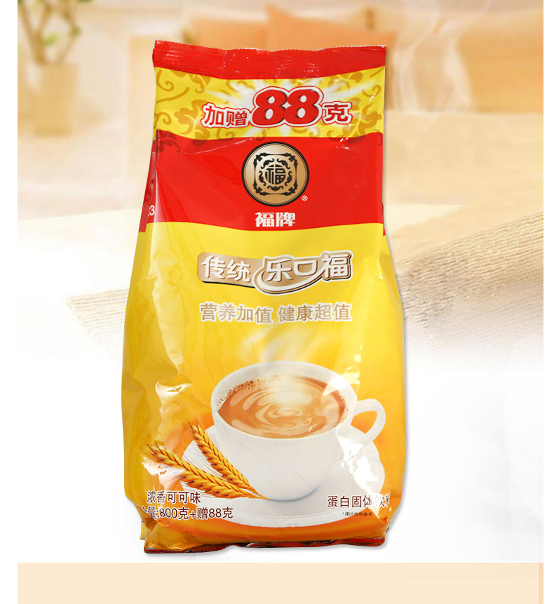 阿华田上海福牌传统乐口福800g罐装888袋装浓香可可味冲调饮料800g