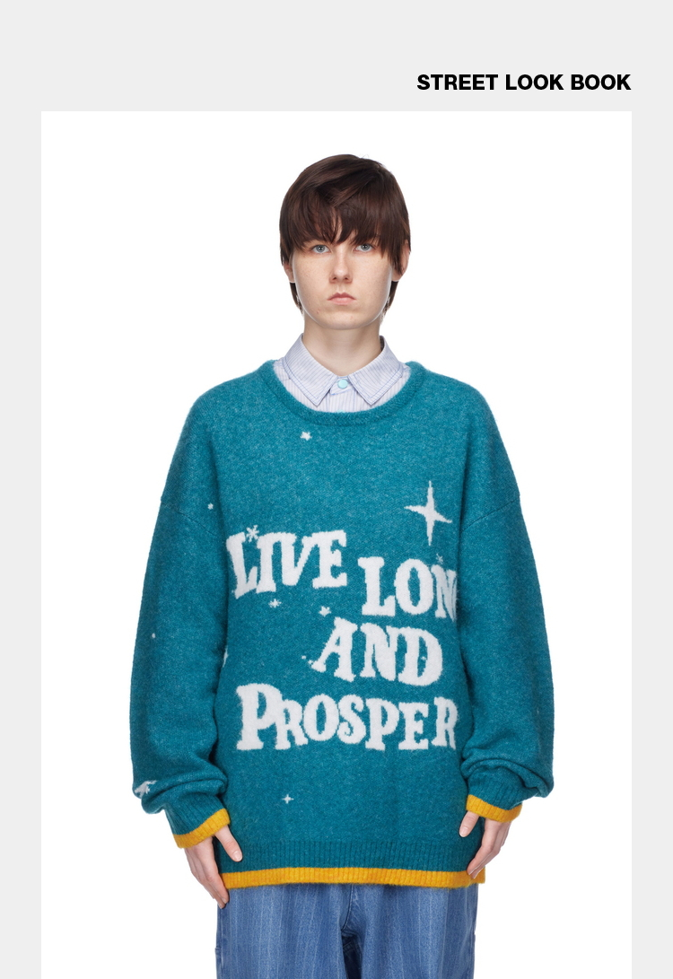 【inxx street】nirvana系列 潮牌22秋新品情侣针织衫男女同款isc