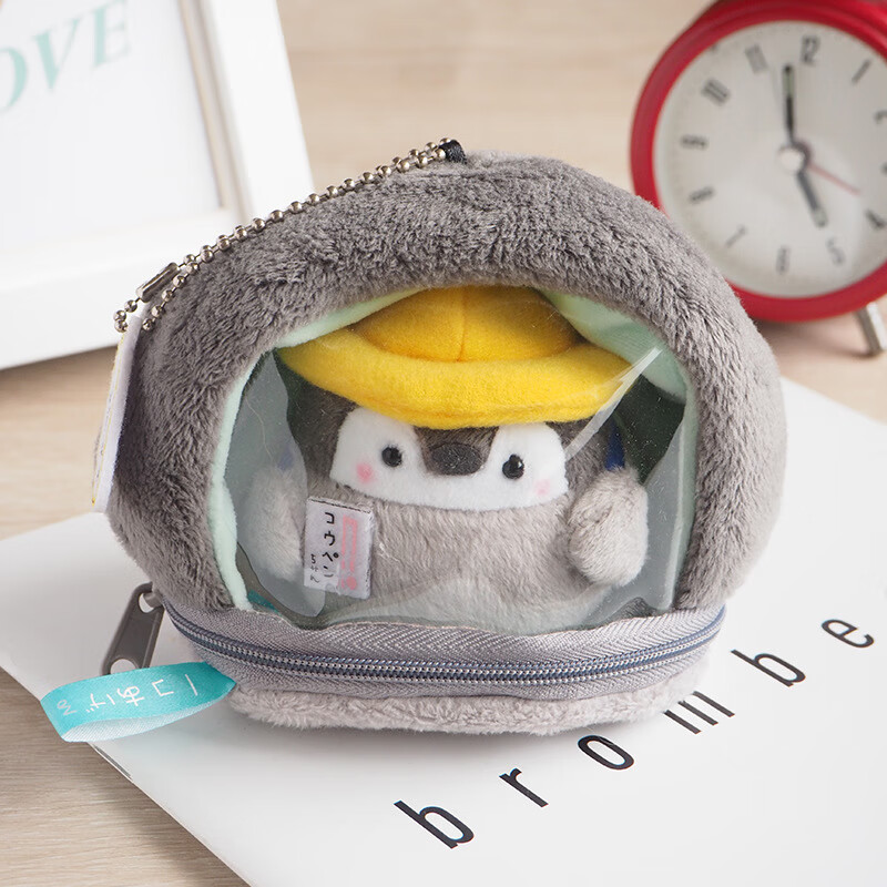 万代翟潇闻-日系企鹅小公仔书包挂件毛绒玩偶挂饰情侣可爱钥匙扣 圈圈