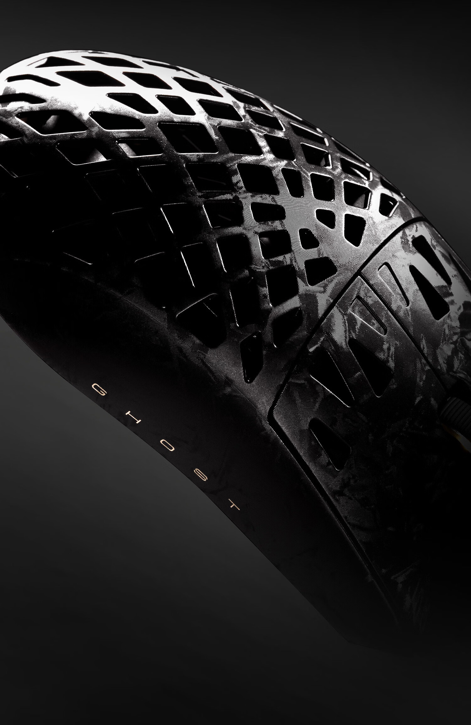 ATK LieKong Soul Ghost Wireless Mouse Composite Carbon Fiber Lightweight Hollow Ergonomic Wired Gaming Office Mouse Ghost Master Edition Black 7