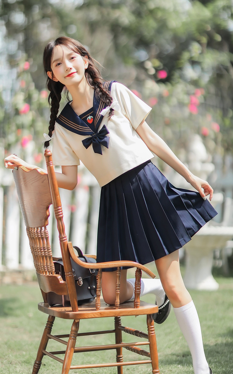 小红书同款雁皇jk制服裙日系学院海军风甜美百褶裙子水手服套装连衣裙